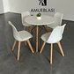 Comedor Redondo Melamina 4 Sillas Tulip – Mesa Eames - Miniatura 3