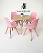 Comedor Redondo Melamina Eames con Sillas Tulip - Miniatura 7