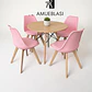 Comedor Redondo Melamina 4 Sillas Tulip – Mesa Eames - Miniatura 7