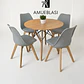 Comedor Redondo Melamina 4 Sillas Tulip – Mesa Eames - Miniatura 8