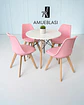 Comedor Redondo Melamina Eames con Sillas Tulip - Miniatura 9