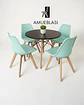 Comedor Redondo Melamina Eames con Sillas Tulip - Miniatura 10