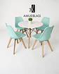 Comedor Redondo Melamina Eames con Sillas Tulip - Miniatura 11