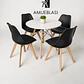 Comedor Redondo Melamina 4 Sillas Tulip – Mesa Eames - Miniatura 12