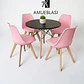 Comedor Redondo Melamina 4 Sillas Tulip – Mesa Eames - Miniatura 15