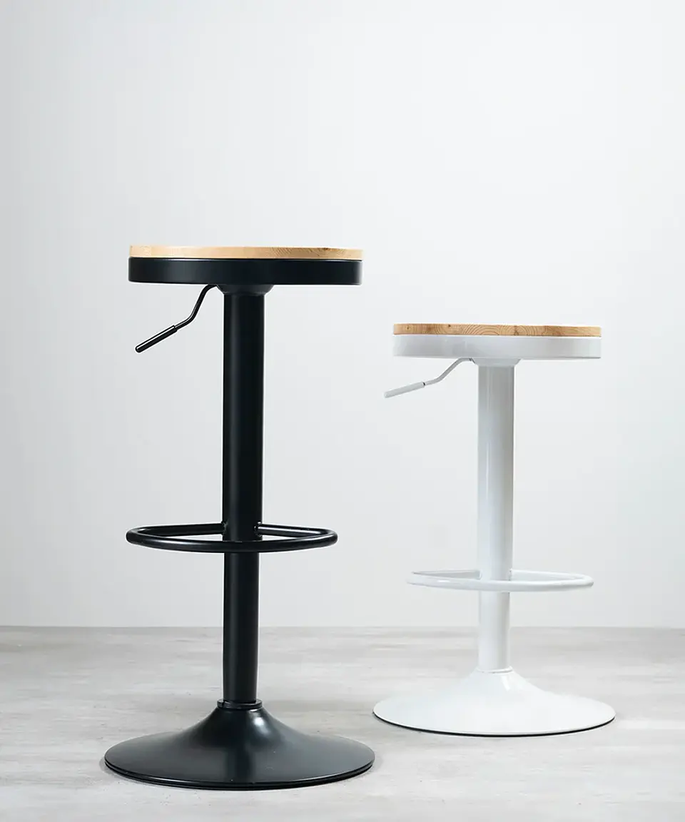 Taburete Bar Industrial Regulable 2