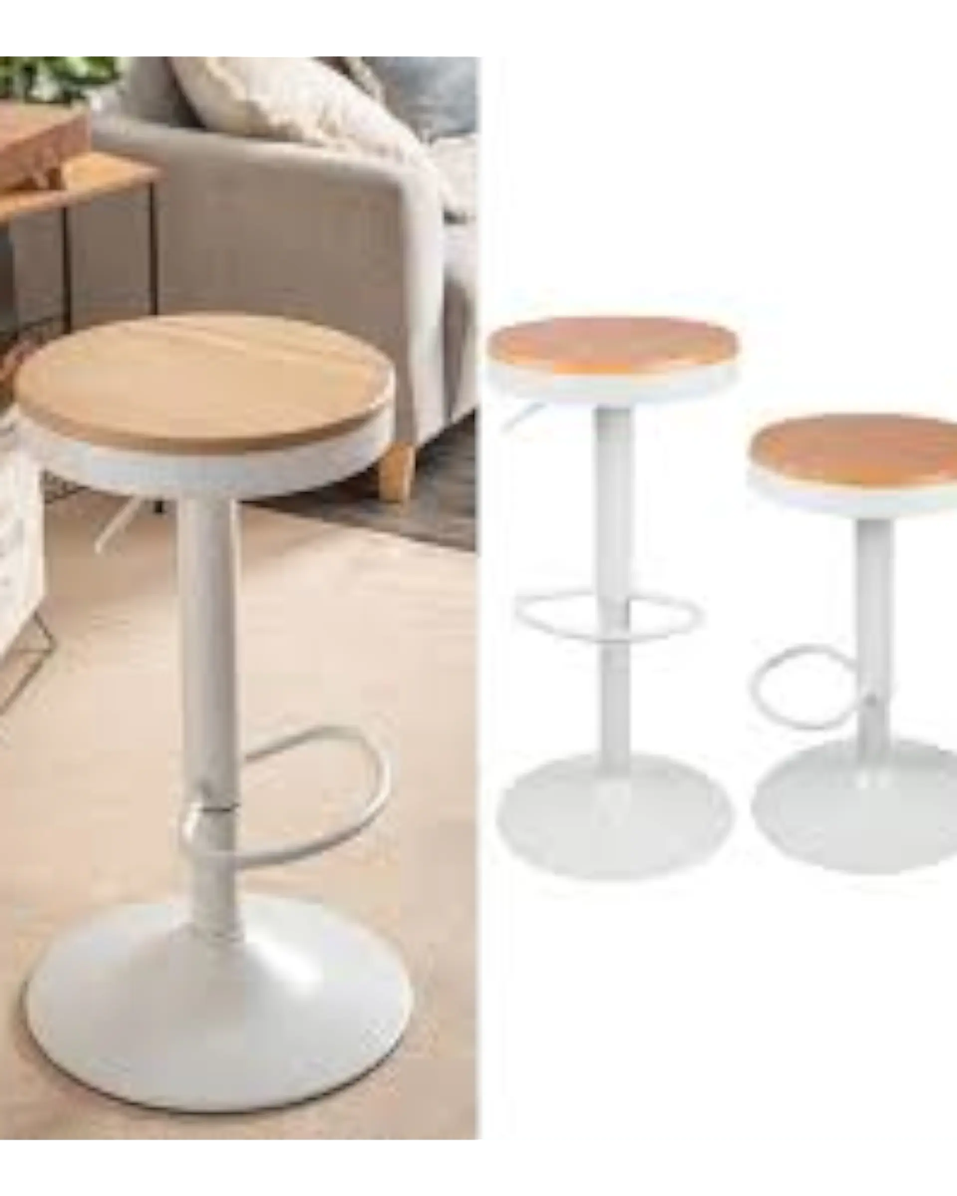 Taburete Bar Industrial Regulable 8
