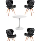 Comedor Mesa Redonda Tulip + 4 Sillas Radar - Miniatura 3