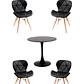 Comedor Mesa Redonda Tulip + 4 Sillas Radar - Miniatura 7