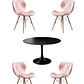 Comedor Mesa Redonda Tulip + 4 Sillas Radar - Miniatura 10