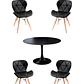 Comedor Mesa Redonda Tulip + 4 Sillas Radar - Miniatura 11