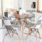 Comedor Redondo Vidrio 4 Sillas Patchwork – Mesa Eames - Miniatura 3
