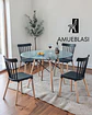 Comedor Redondo Vidrio Eames con Sillas Windsor - Miniatura 3