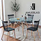 Comedor Redondo Vidrio 4 Sillas Windsor – Mesa Eames - Miniatura 3