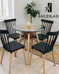 Comedor Redondo Vidrio Eames con Sillas Windsor - Miniatura 5