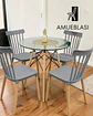Comedor Redondo Vidrio Eames con Sillas Windsor - Miniatura 1