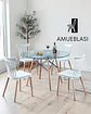 Comedor Redondo Vidrio Eames con Sillas Windsor - Miniatura 6