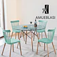 Comedor Redondo Vidrio 4 Sillas Windsor – Mesa Eames - Miniatura 7
