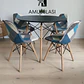 Comedor Redondo Melamina 4 Sillas Patchwork – Mesa Eames - Miniatura 9