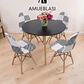 Comedor Redondo Melamina 4 Sillas Patchwork – Mesa Eames - Miniatura 11