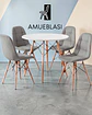 Comedor Redondo Melamina Eames 4 Sillas Buckle  - Miniatura 2