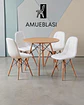 Comedor Redondo Melamina Eames 4 Sillas Buckle  - Miniatura 4
