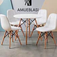 Comedor Redondo Melamina 4 Sillas Buckle – Mesa Eames - Miniatura 9