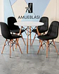 Comedor Redondo Melamina Eames 4 Sillas Buckle  - Miniatura 10