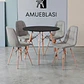 Comedor Redondo Melamina 4 Sillas Buckle – Mesa Eames - Miniatura 11