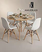 Comedor Redondo Melamina Eames 4 Sillas Buckle  - Miniatura 12