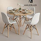 Comedor Redondo Melamina 4 Sillas Buckle – Mesa Eames - Miniatura 12