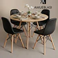Comedor Redondo Melamina 4 Sillas Buckle – Mesa Eames - Miniatura 13