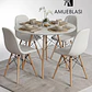Comedor Redondo Melamina 4 Sillas Buckle – Mesa Eames - Miniatura 14
