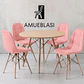 Comedor Redondo Melamina 4 Sillas Buckle – Mesa Eames - Miniatura 15