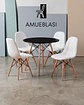Comedor Redondo Melamina Eames 4 Sillas Buckle  - Miniatura 16