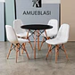 Comedor Redondo Melamina 4 Sillas Buckle – Mesa Eames - Miniatura 16