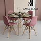 Comedor Redondo Melamina 4 Sillas Buckle – Mesa Eames - Miniatura 18