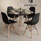 Comedor Redondo Melamina 4 Sillas Buckle – Mesa Eames - Miniatura 19