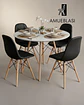Comedor Redondo Melamina Eames 4 Sillas Buckle  - Miniatura 21