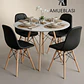 Comedor Redondo Melamina 4 Sillas Buckle – Mesa Eames - Miniatura 21