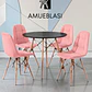 Comedor Redondo Melamina 4 Sillas Buckle – Mesa Eames - Miniatura 24
