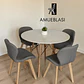 Comedor Redondo Melamina 4 Sillas Radar Fiori – Mesa Eames - Miniatura 6