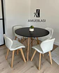 Comedor Redondo Melamina Eames con Sillas Radar Fiori  - Miniatura 7