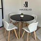 Comedor Redondo Melamina 4 Sillas Radar Fiori – Mesa Eames - Miniatura 7