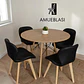Comedor Redondo Melamina 4 Sillas Radar Fiori – Mesa Eames - Miniatura 8