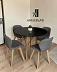 Comedor Redondo Melamina Eames con Sillas Radar Fiori  - Miniatura 9