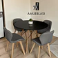 Comedor Redondo Melamina 4 Sillas Radar Fiori – Mesa Eames - Miniatura 9