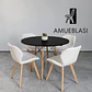 Comedor Redondo Melamina 4 Sillas Radar Fiori – Mesa Eames - Miniatura 10