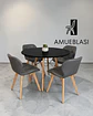 Comedor Redondo Melamina Eames con Sillas Radar Fiori  - Miniatura 11
