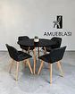 Comedor Redondo Melamina Eames con Sillas Radar Fiori  - Miniatura 12
